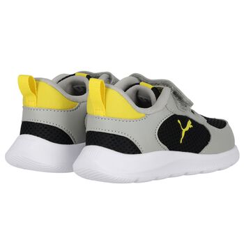 Younger Boys Grey & Black Fun Racer 2 AC Trainers