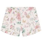 Girls Pink Floral Pyjamas, 1, hi-res