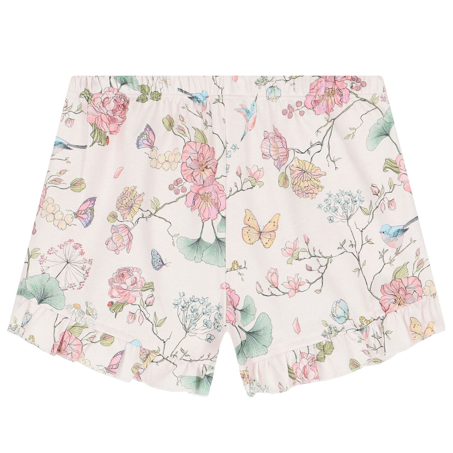 Girls Pink Floral Pyjamas, 1, hi-res image number null