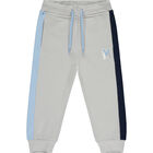 Boys Grey & Blue Logo Tracksuit, 1, hi-res