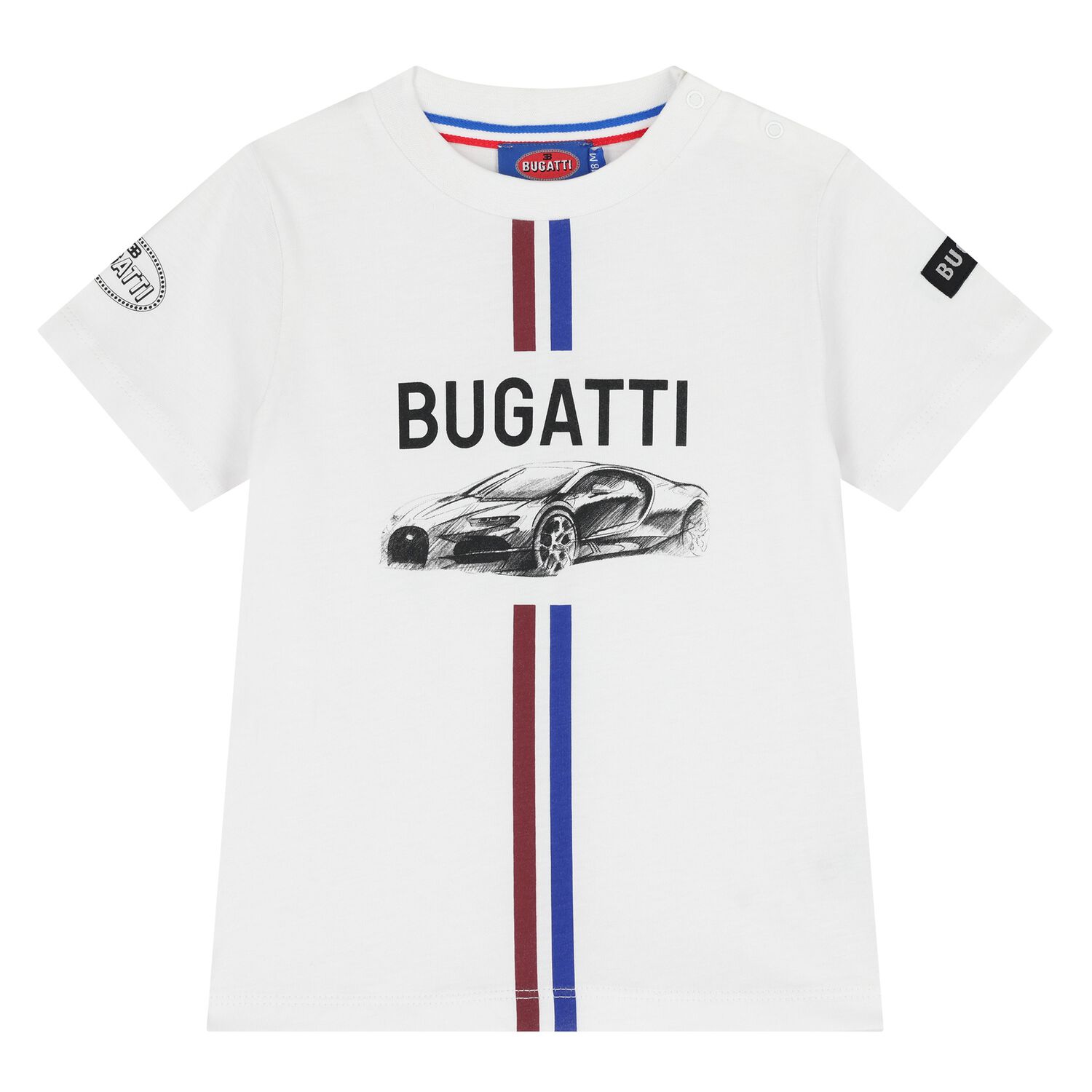 Younger Boys White Logo T-Shirt, 1, hi-res
