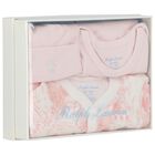 Baby Girls Ivory & Pink Babygrow Gift Set, 1, hi-res