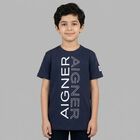 Boys Navy Blue Logo T-Shirt, 2, hi-res