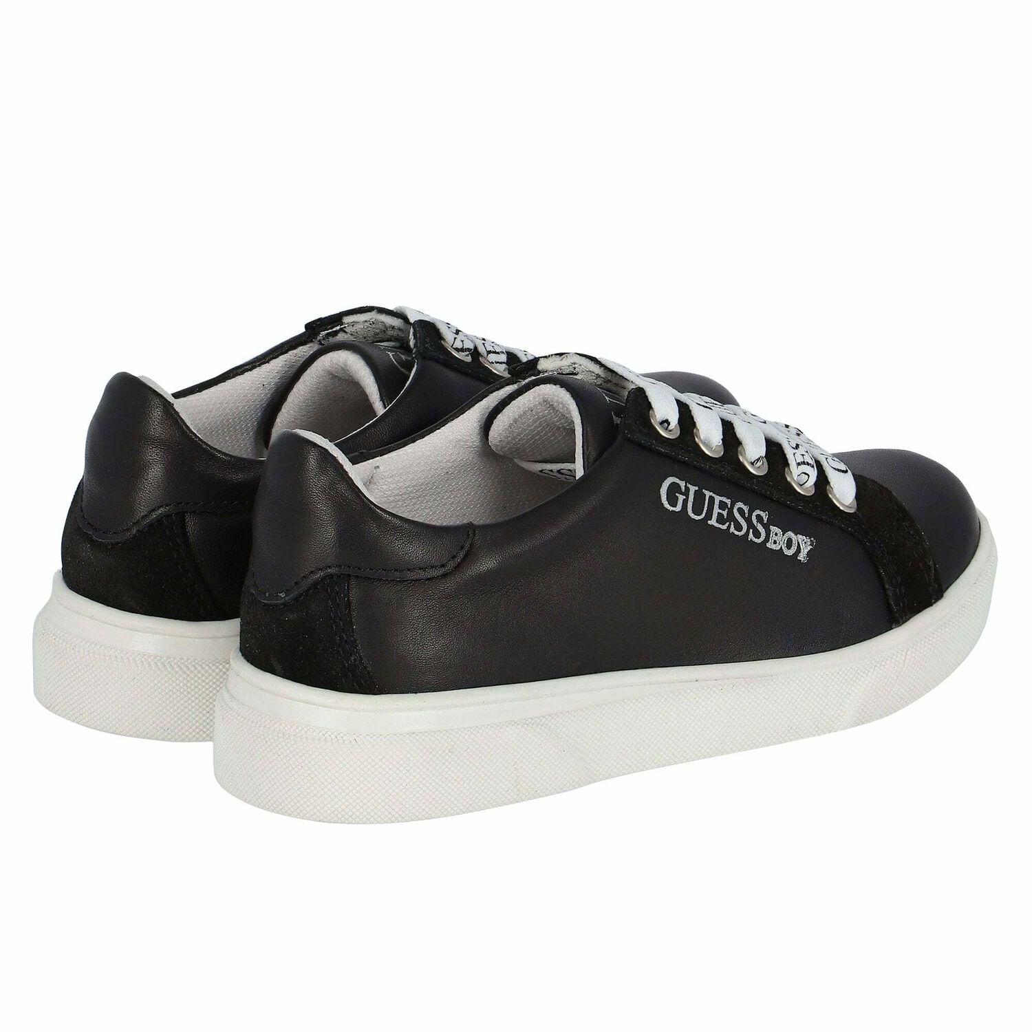 Boys Black Logo Trainers, 1, hi-res image number null