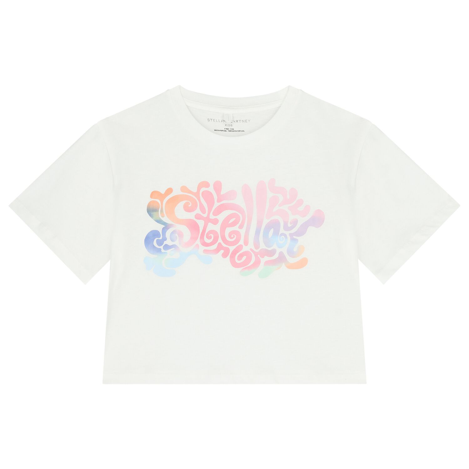 Girls White Logo T-Shirt, 1, hi-res