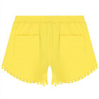 Girls Yellow Shorts, 1, hi-res