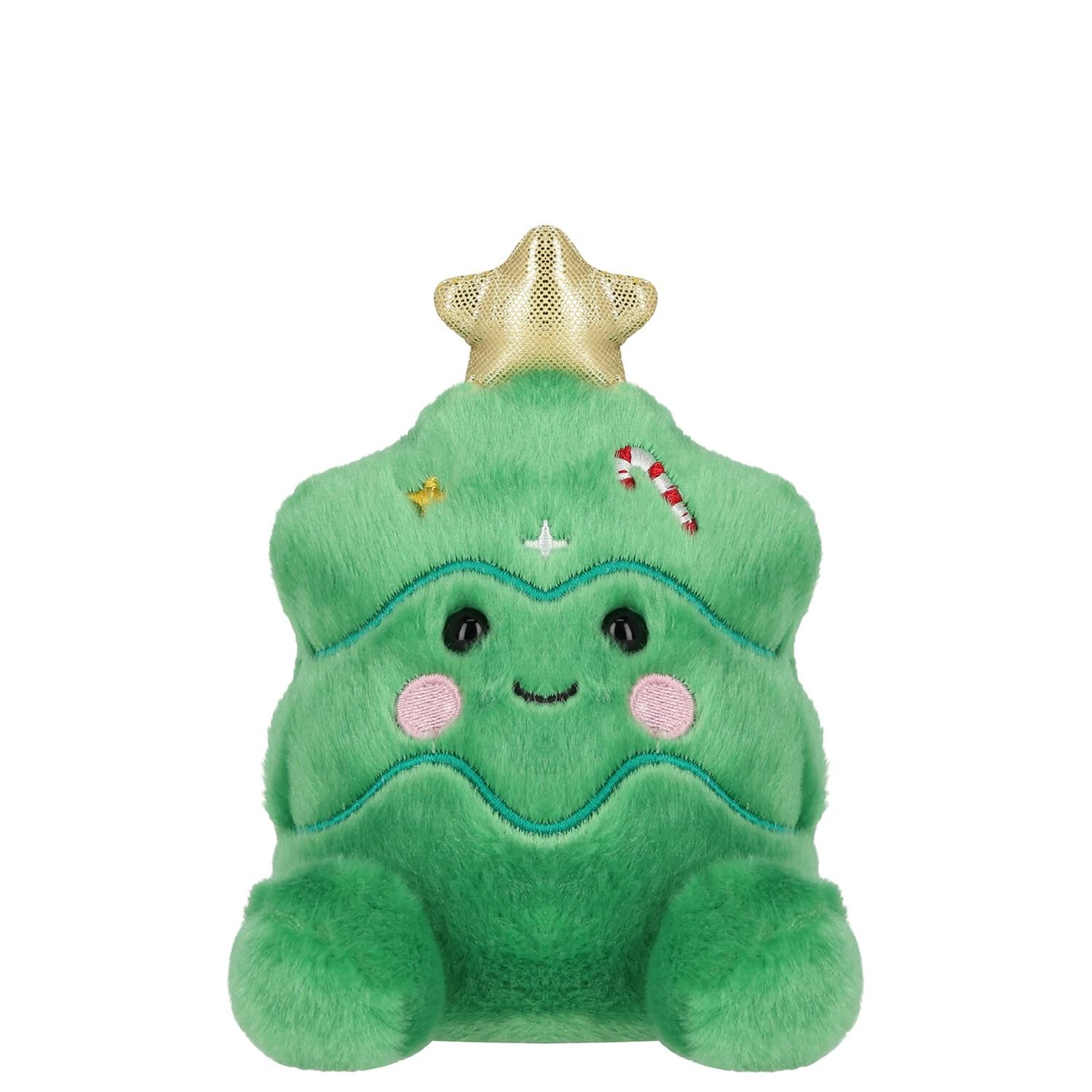 Green & Gold Christmas Tree Baby Soft Toy ( 12CM ), 1, hi-res