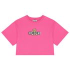 Girls Pink Teddy Bear Logo Shorts Set, 1, hi-res