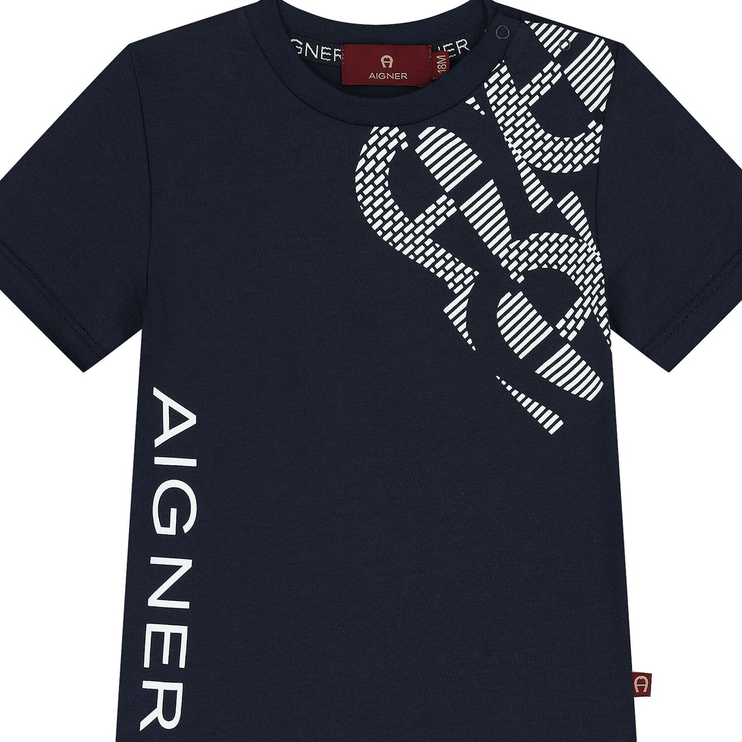 Younger Boys Navy Blue Logo T-Shirt, 3, hi-res image number null