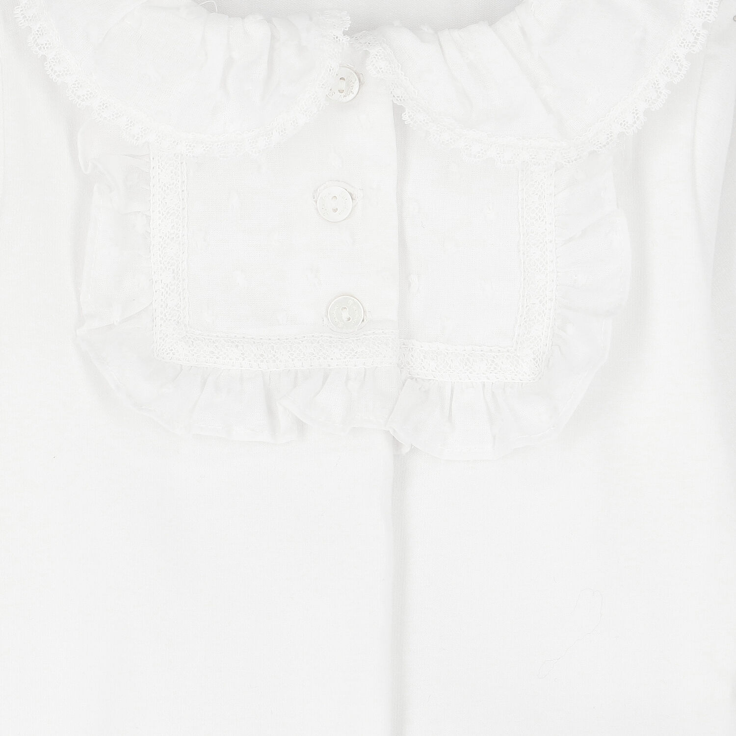 Girls White Babygrow, 1, hi-res