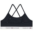 Girls Navy & White Logo Bra Tops (2-Pack) , 1, hi-res