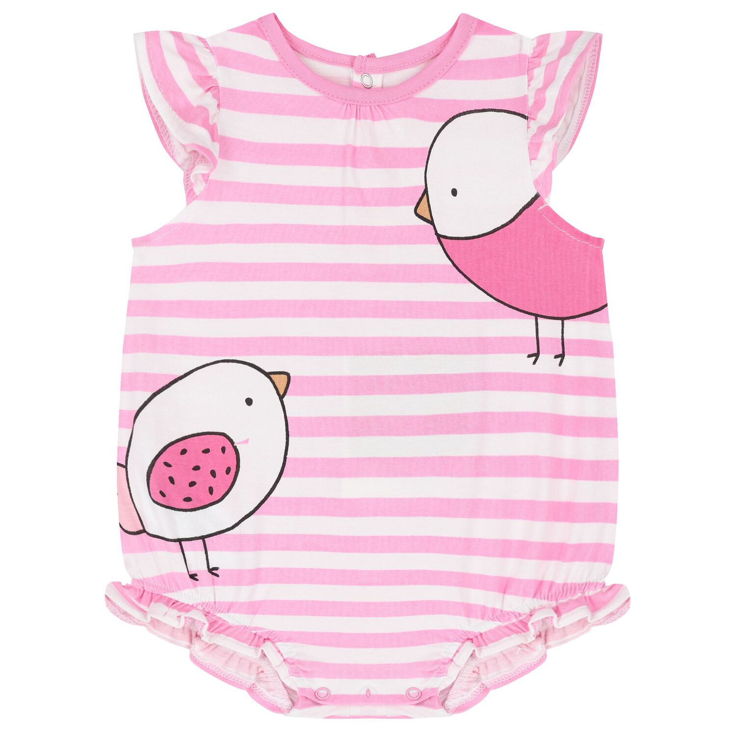 Baby Girls Pink Bodysuits ( 3-Pack ), 1, hi-res