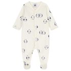 Ivory Penguin Babygrow, 1, hi-res
