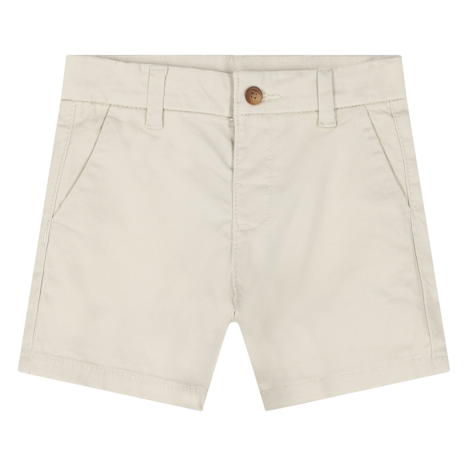 Younger Boys Beige Chino Shorts, 2, hi-res