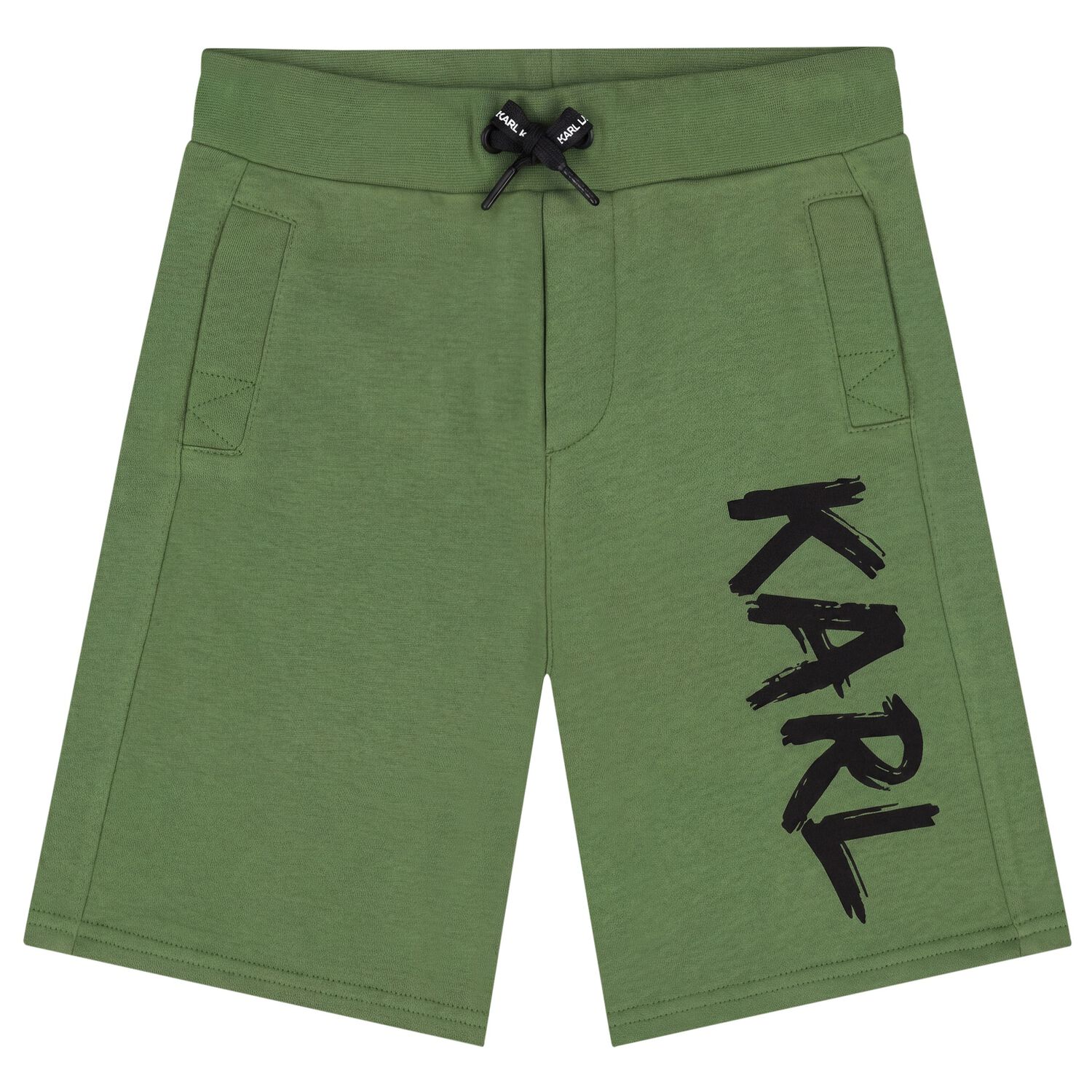 Boys Green Logo Shorts, 2, hi-res