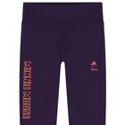 Girls Purple Disney Logo Leggings, 1, hi-res