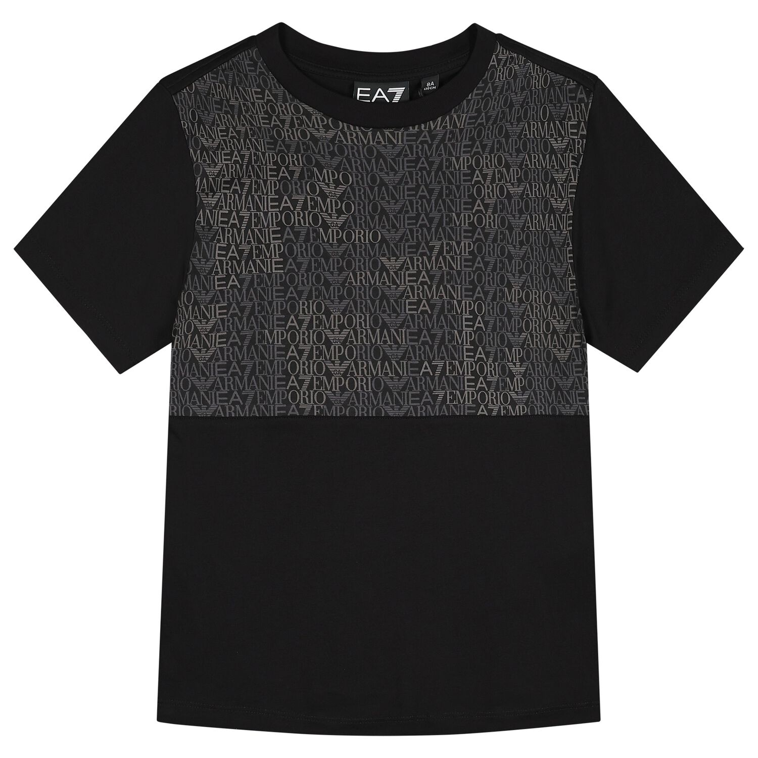 Boys Black Logo T-Shirt, 1, hi-res