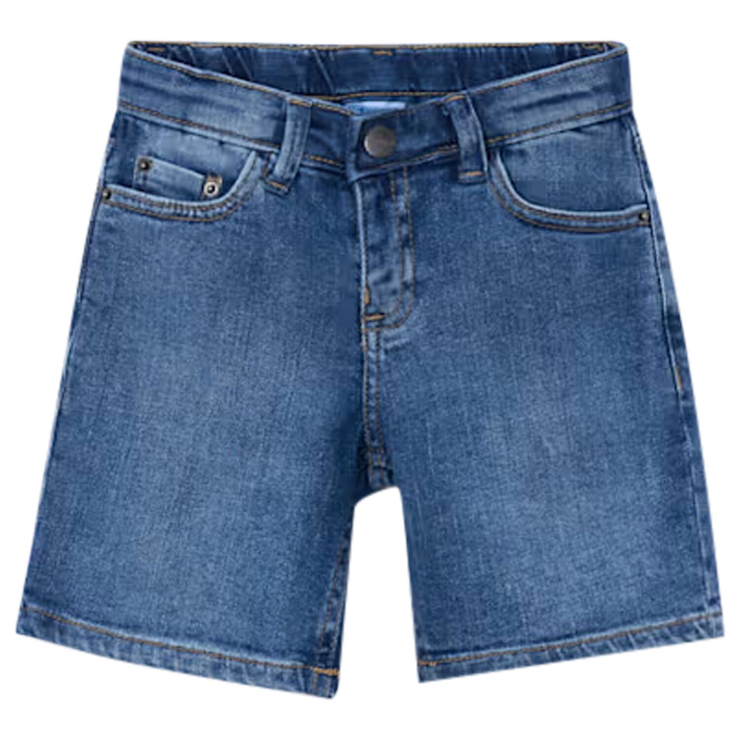 Boys Blue Denim Shorts , 1, hi-res