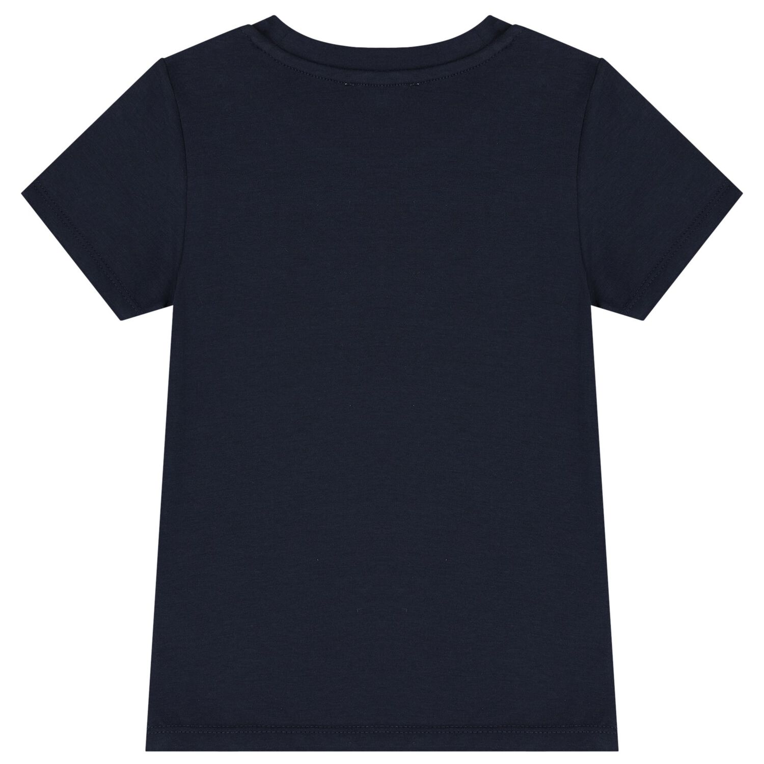 Girls Navy Blue Logo T-Shirt, 2, hi-res
