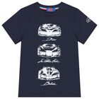 Boys Navy Blue Logo T-Shirt, 2, hi-res