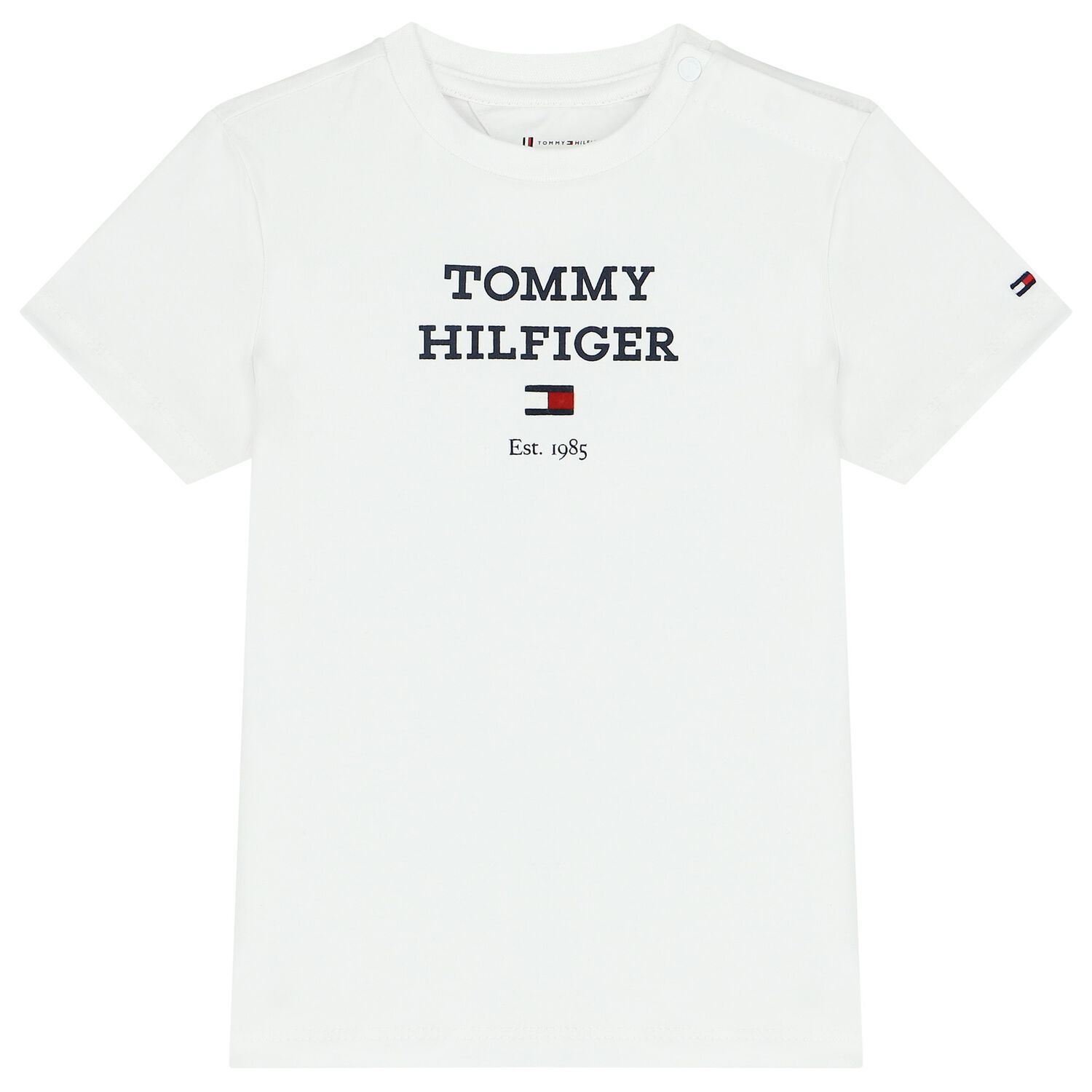 Baby Boys White Logo T-Shirt, 2, hi-res