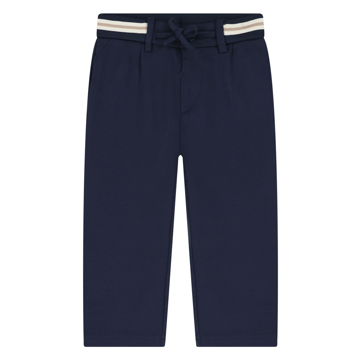 Younger Boys Navy Blue Trousers, 2, hi-res