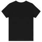 Boys Black Logo T-Shirt, 2, hi-res