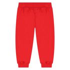 Younger Red Teddy Bear Logo Tracksuit, 3, hi-res