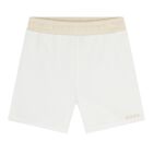 Baby Boys White & Beige Knitted Shorts Set, 1, hi-res
