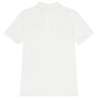 Boys White Logo Polo Shirt, 2, hi-res