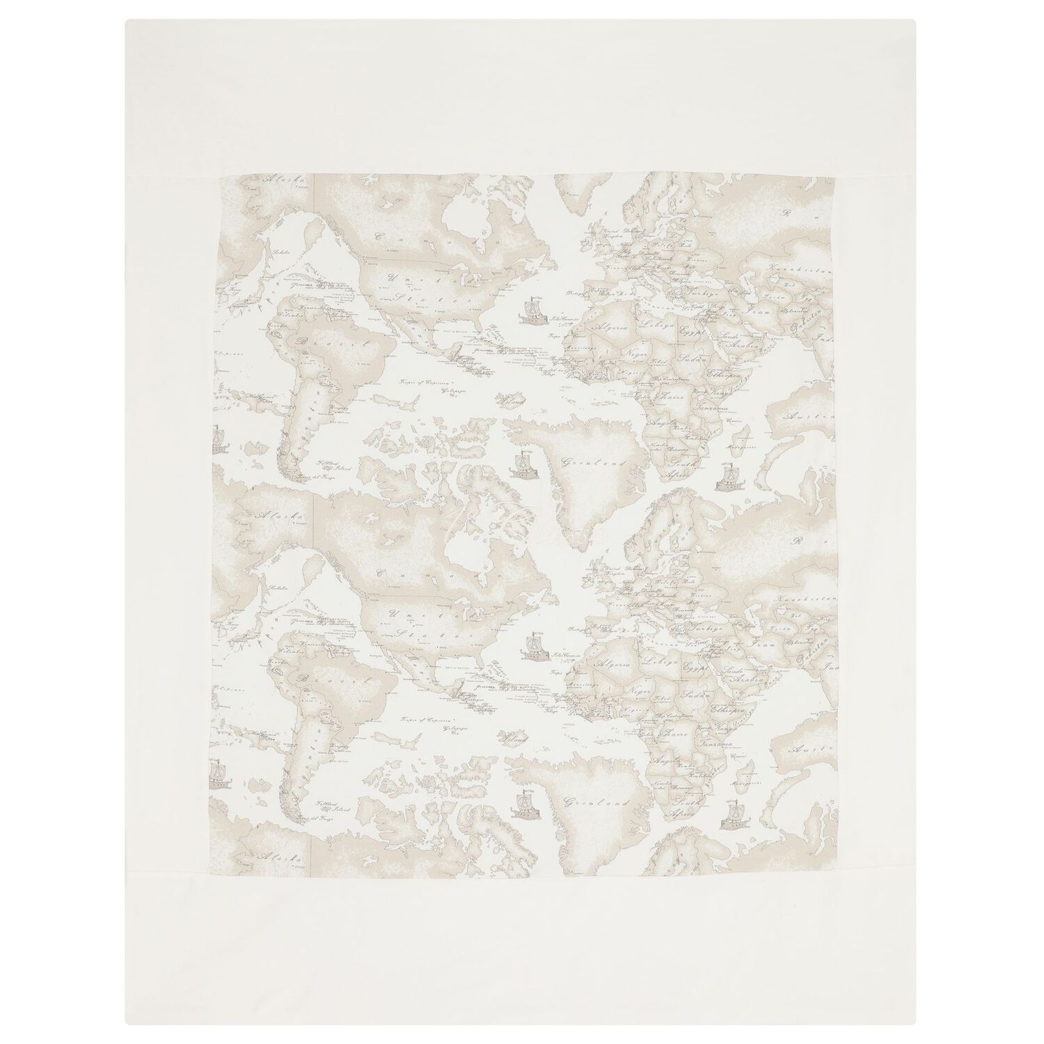 Ivory & Beige Geo Map Babygrow Gift Set, 3, hi-res