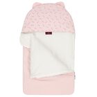 Baby Girls Pink & Ivory Teddy Bear Logo Baby Nest, 3, hi-res