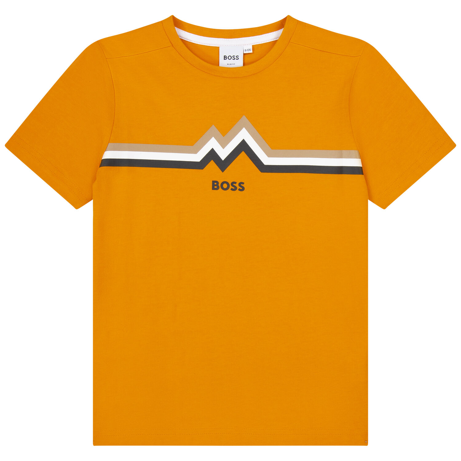 Boys Orange Logo T-Shirt, 1, hi-res