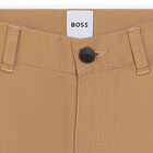 Boys Beige Chino Trousers, 1, hi-res