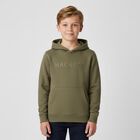 Boys Green Logo Hooded Top, 1, hi-res