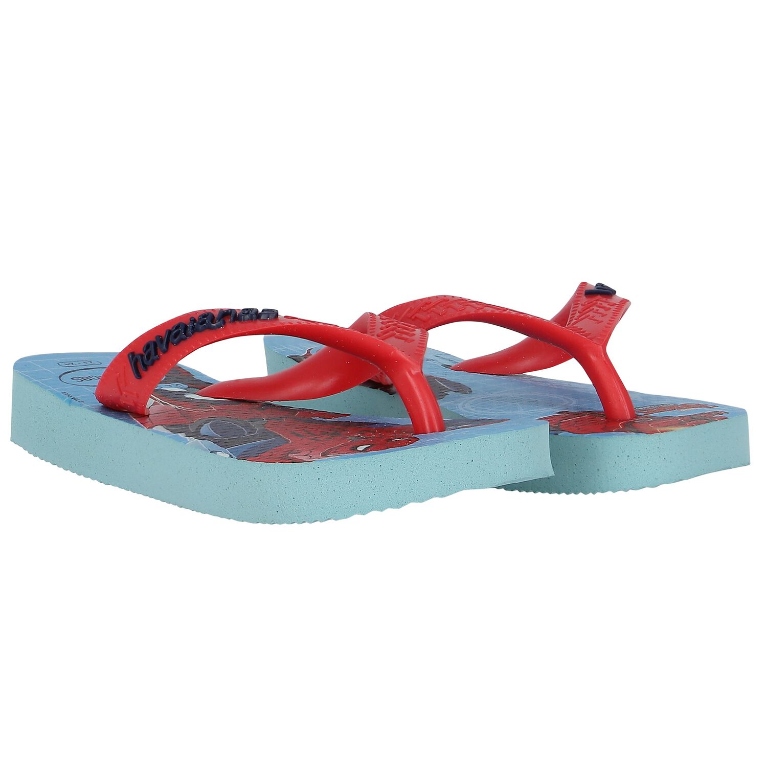 Boys Blue Marvel Logo Flip Flops, 1, hi-res image number null