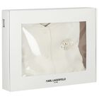 Younger Girls White & Pink Tracksuit Set (3 Piece), 1, hi-res