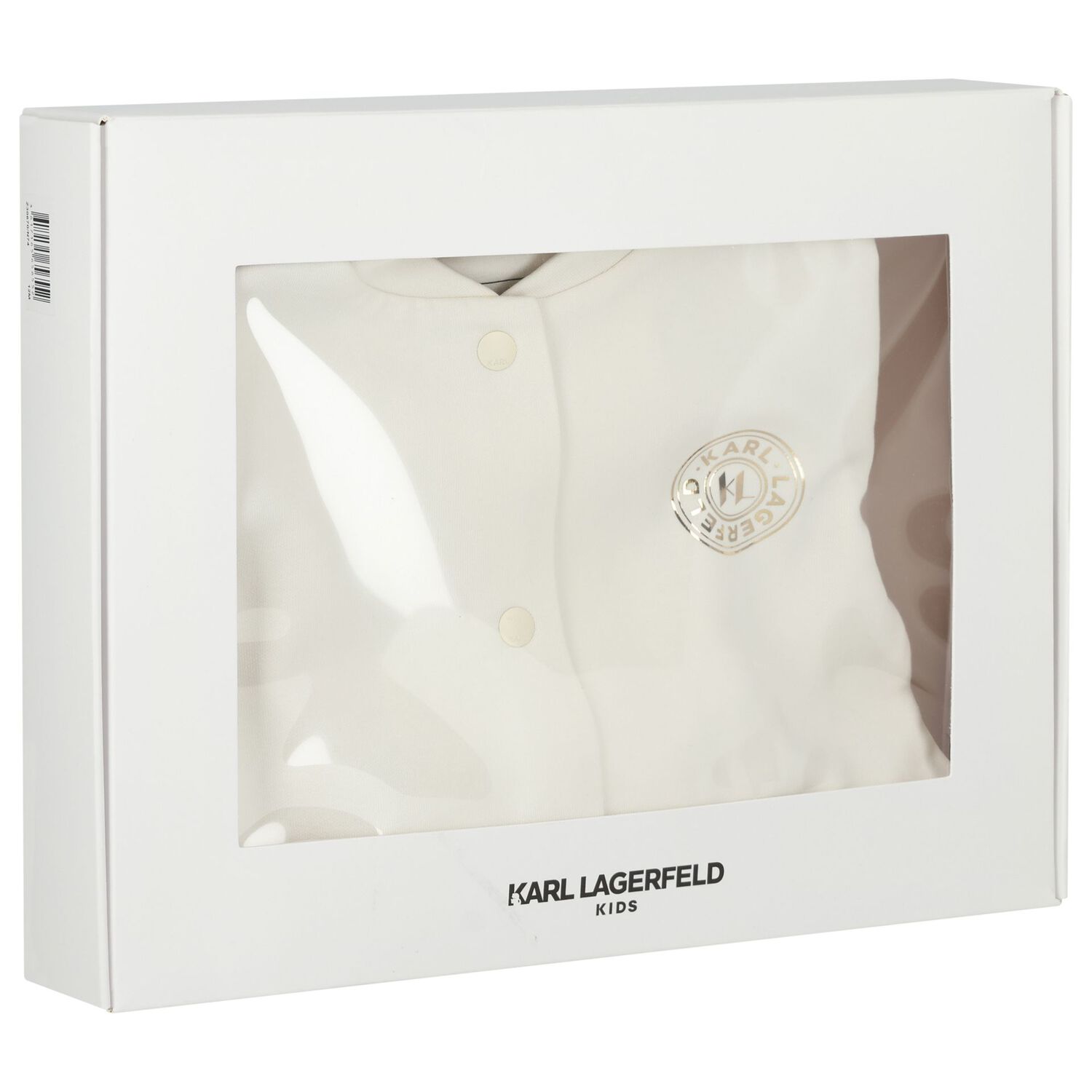 Younger Girls White & Pink Tracksuit Set (3 Piece), 1, hi-res