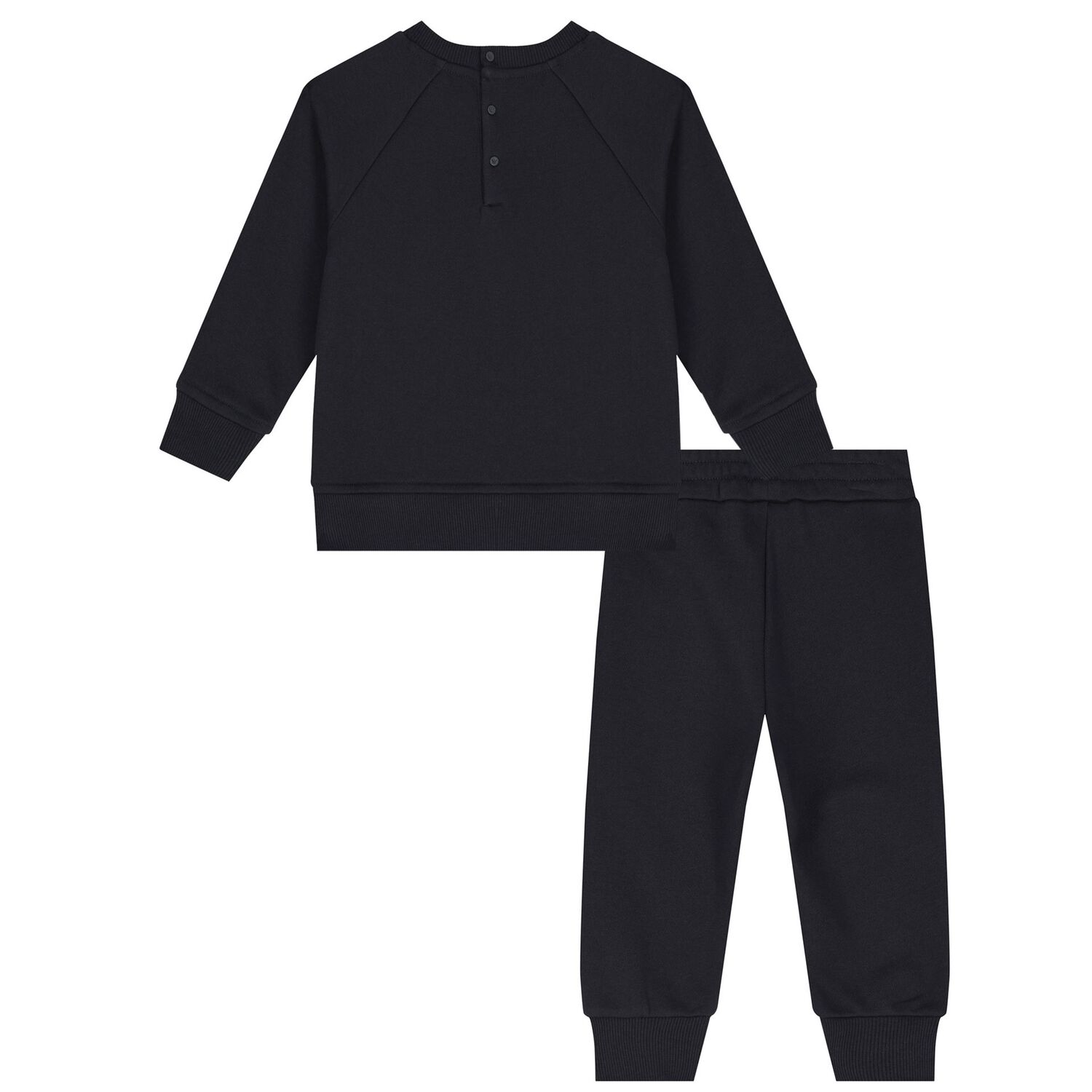 Younger Boys Navy Blue Logo Tracksuit, 1, hi-res