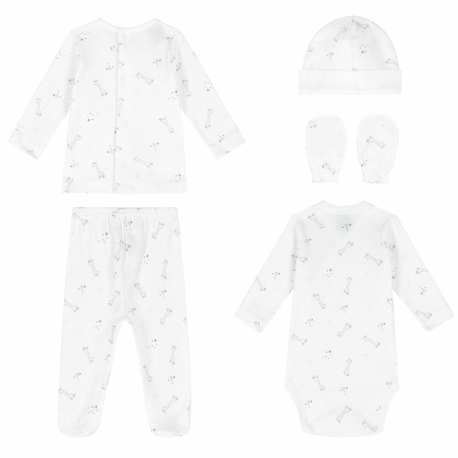 Baby Girls White & Pink Gift Set, 1, hi-res