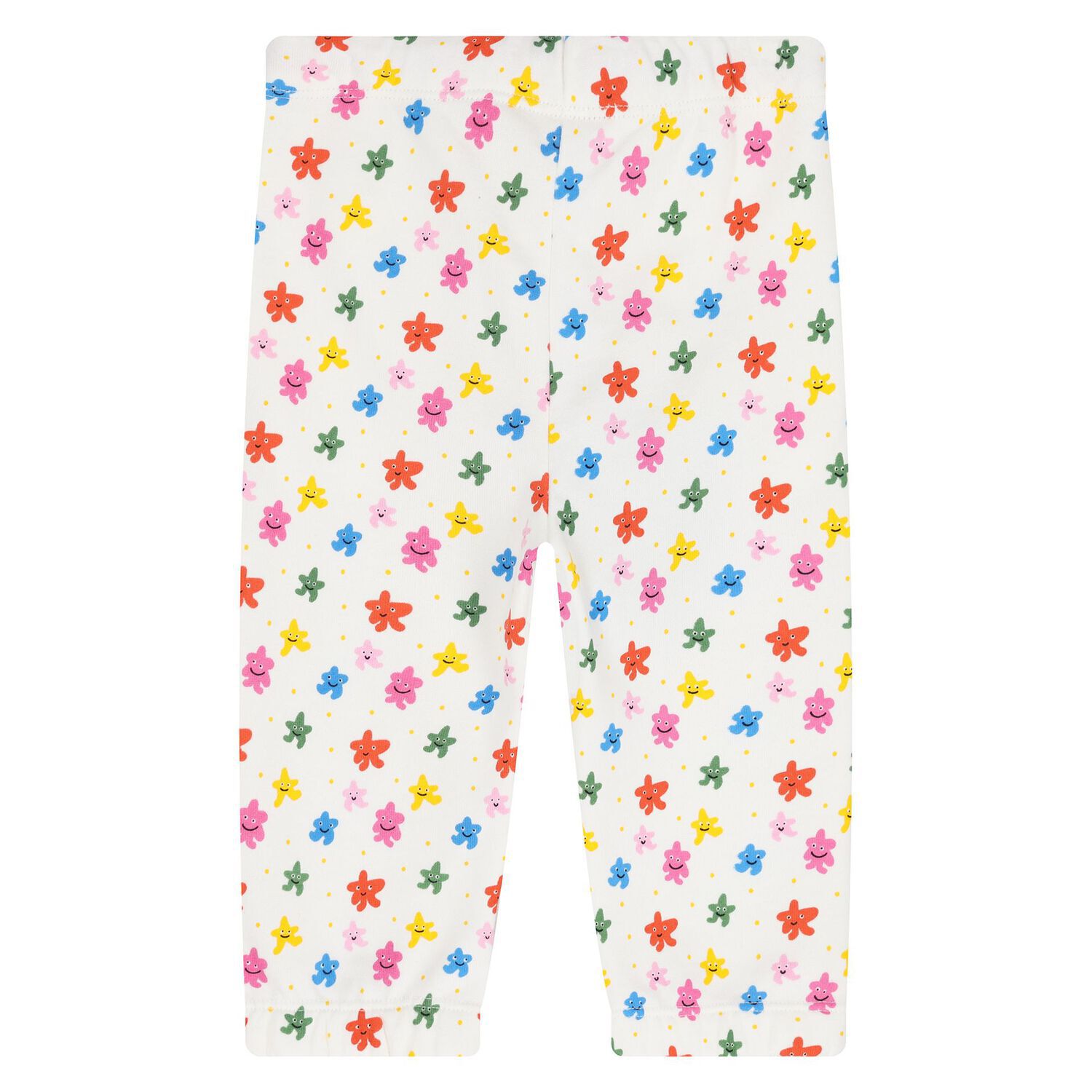 Younger Girls White Stars Joggers, 1, hi-res