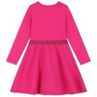 Girls Pink Logo Dress, 1, hi-res