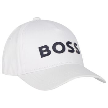 Boys White Logo Cap