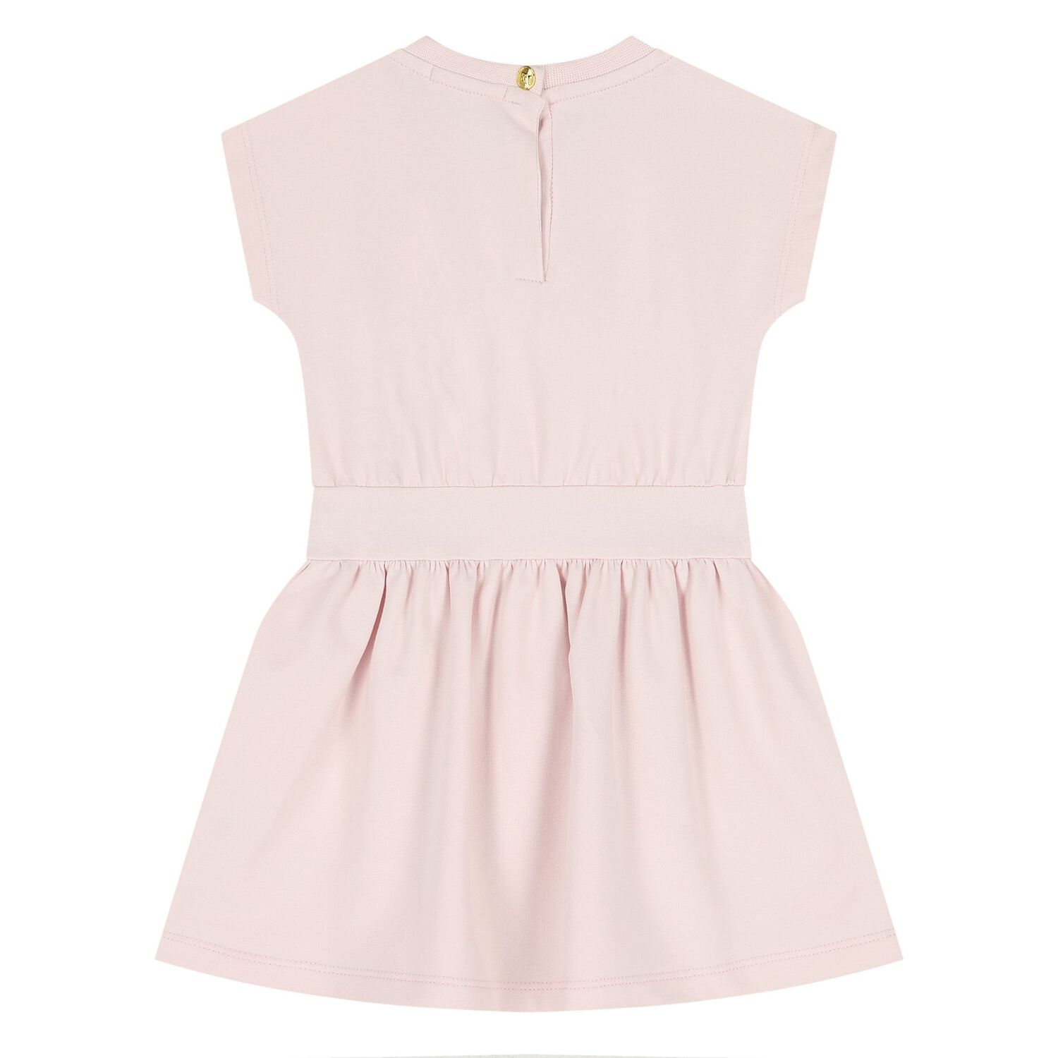 Younger Girls Pink Logo Dress, 3, hi-res