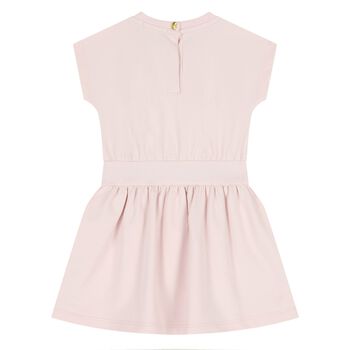 Younger Girls Pink Logo Dress