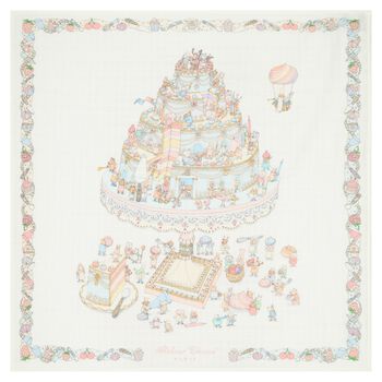 White Le Gateau Baby Carré Swaddle Blanket
