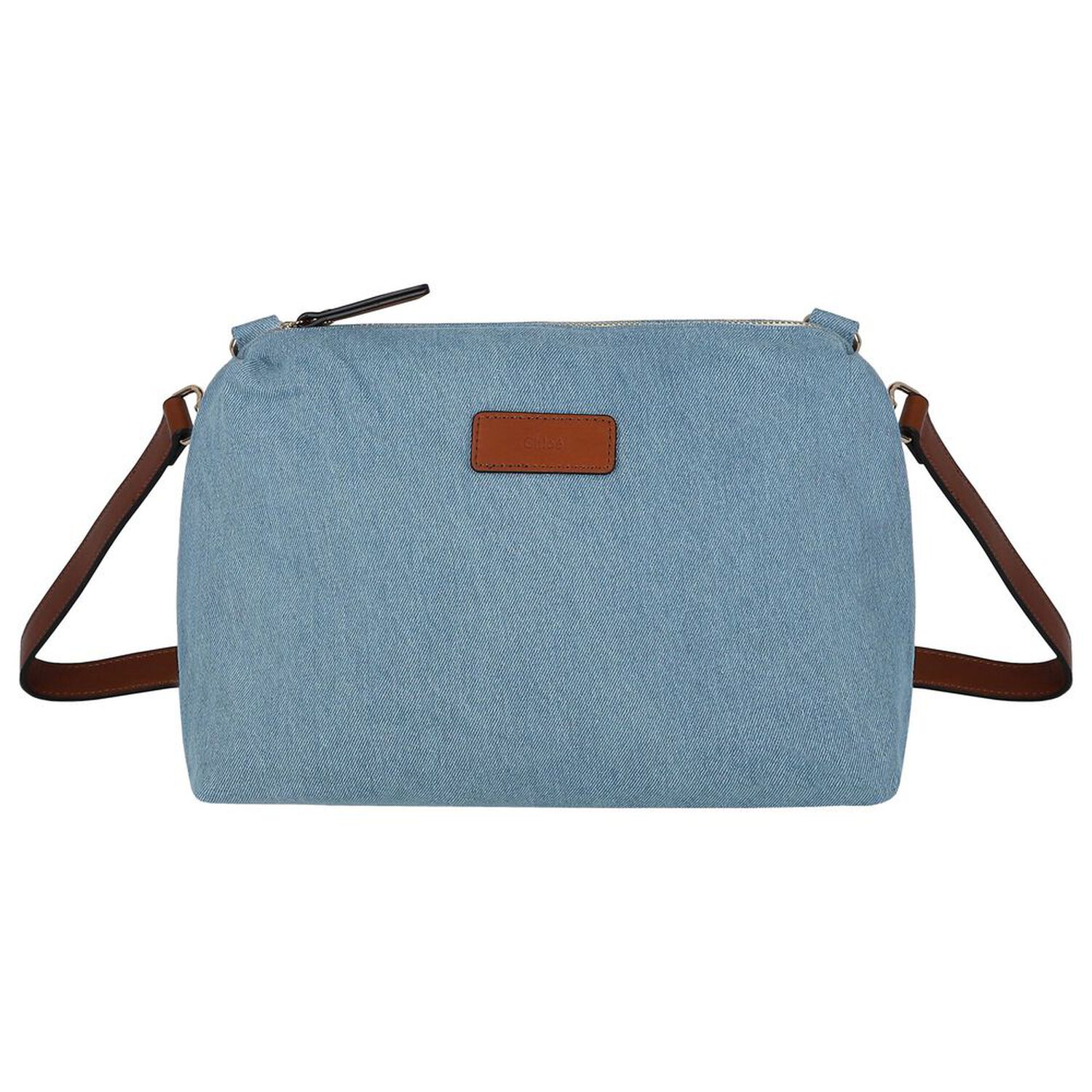 Denim Blue Logo Baby Changing Bag, 1, hi-res image number null