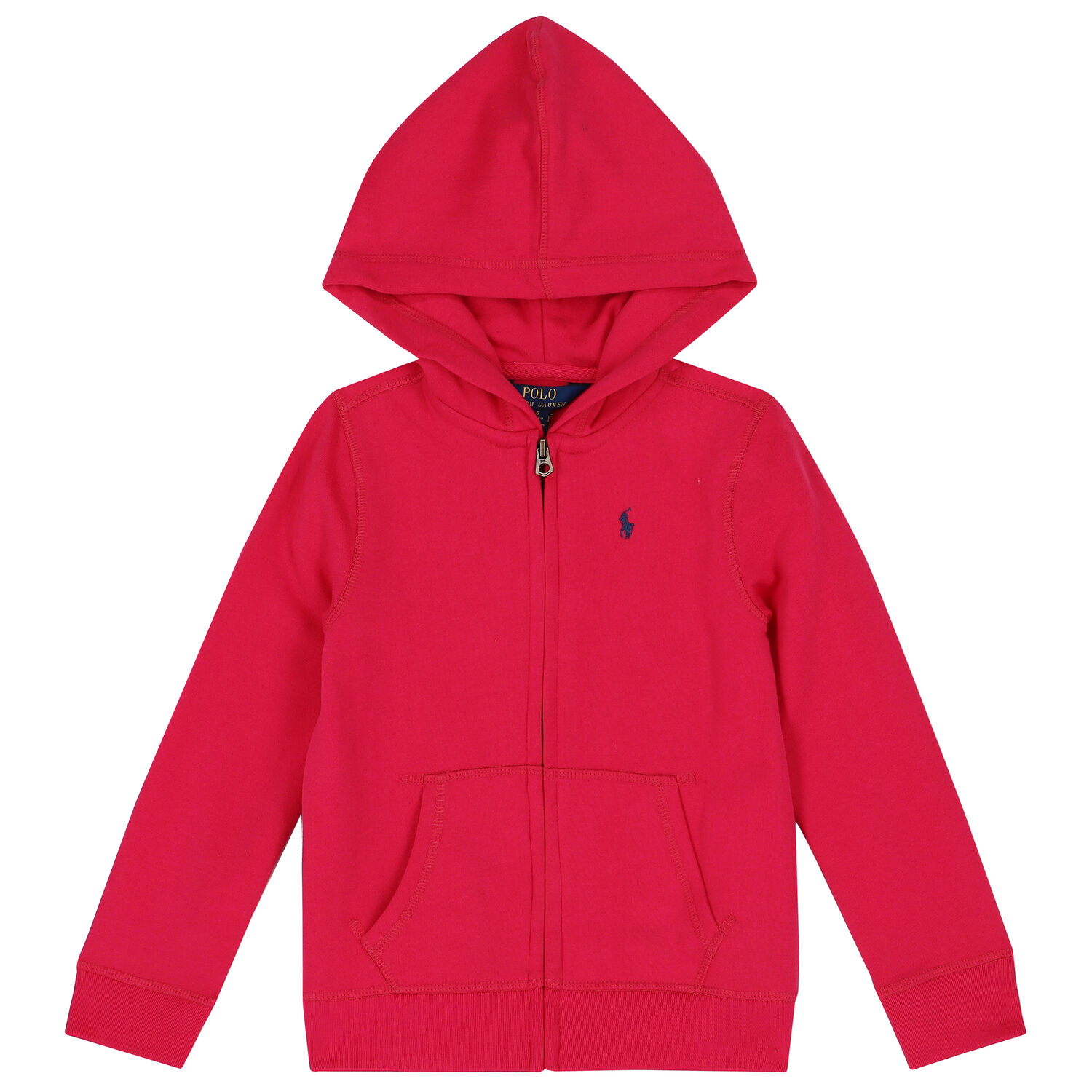 Girls Pink Logo Zip Up Top, 1, hi-res