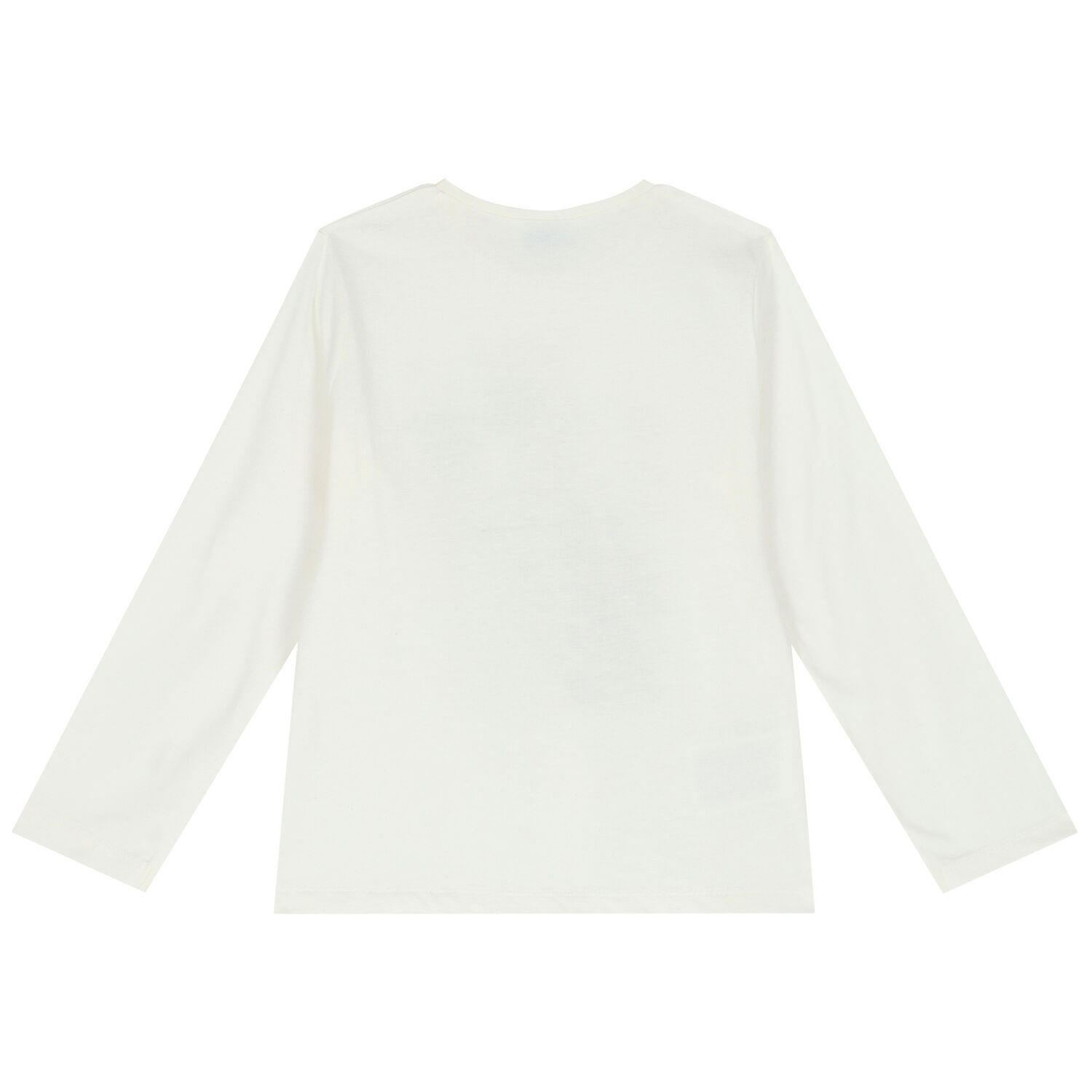 Girls Ivory Long Sleeve Top, 1, hi-res