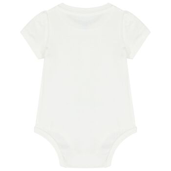 Baby Girls White Polo Bear Bodysuit